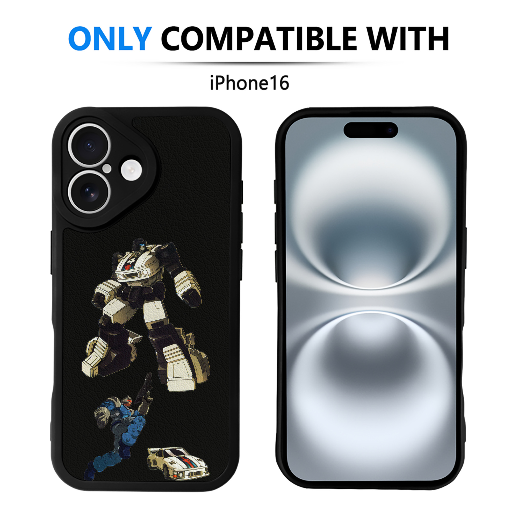 （画像用）  【iPhone 16シリーズ対応】シリコンスマホケース（レザー調） 材質：シリコン